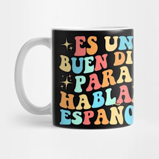 Cute Spanish Teacher Groovy Mug
